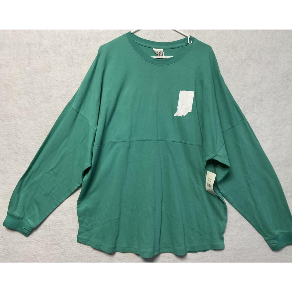 Indiana‎ Shirt Womens 2XL Seafoam Long Sleeve Spirit Jersey Royce Brand 1816